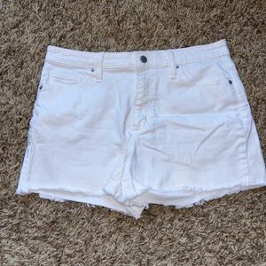 Women's White Denim Shorts